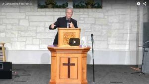 Speaker delivering a sermon in a church