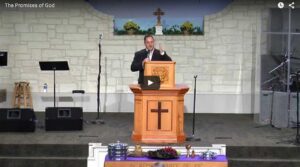 Pastor delivering a sermon in a church