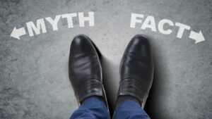 Choosing between myth and fact concept.