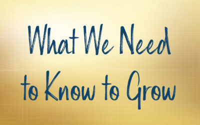 What We Need to Know to Grow