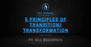 Life Springs Church transition transformation principles workshop