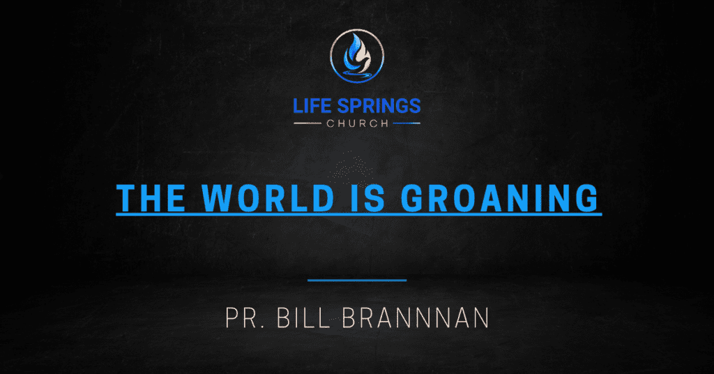 Life Springs Church sermon title and speaker.