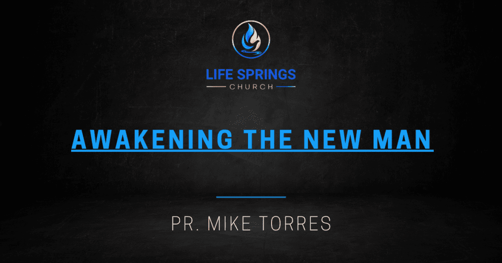 Awakening The New Man church event banner