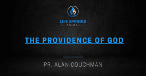 Life Springs Church sermon by Alan Couchman