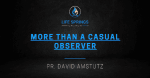 Life Springs Church More Than Casual Observer