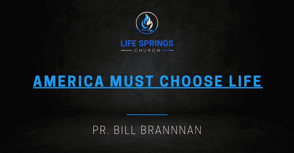 Life Springs Church America Must Choose Life