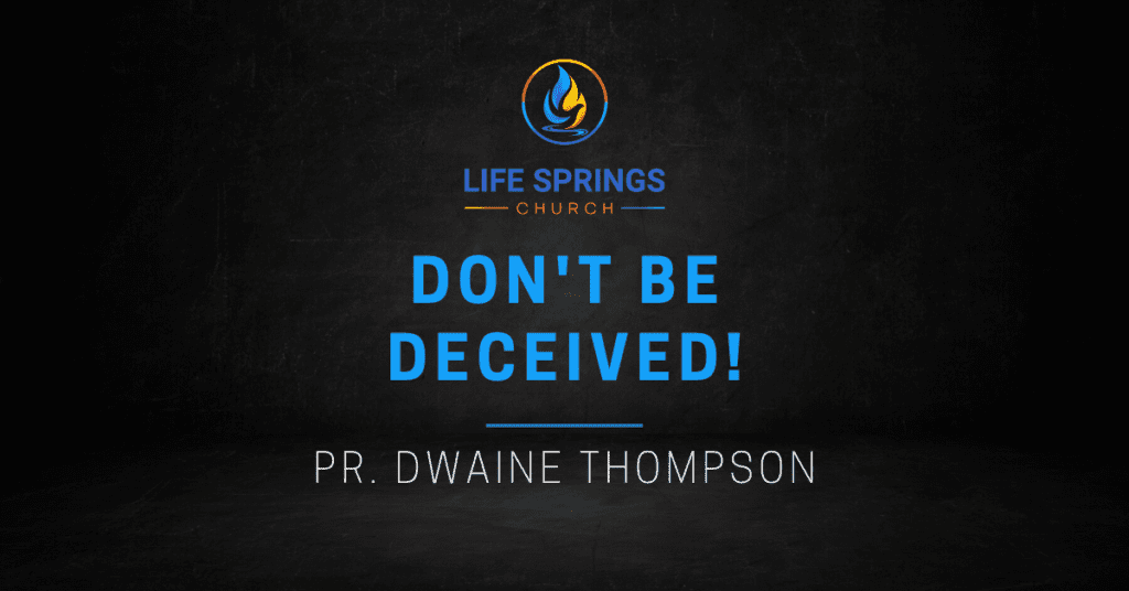 Life Springs Church message by pastor Thompson