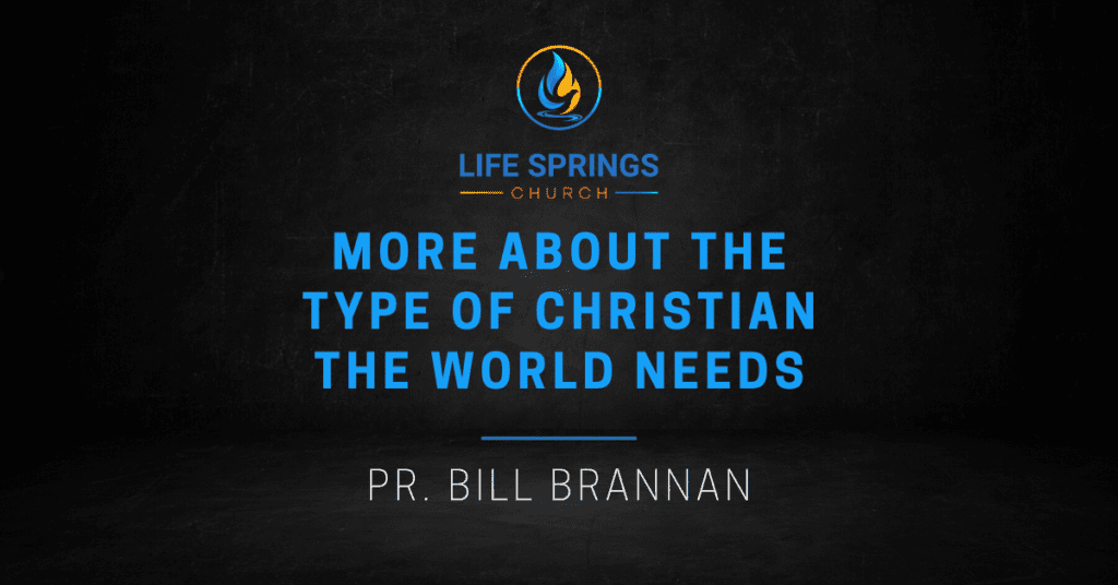 Life Springs Church inspirational sermon by pastor