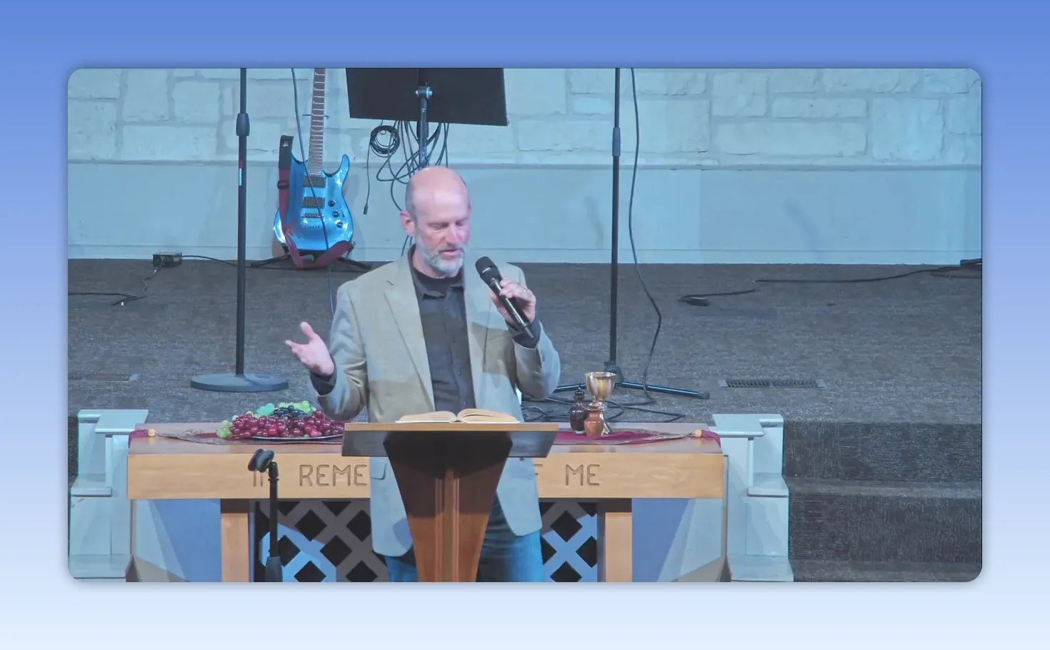 Pastor gesturing while speaking about how half-truths can undermine God’s design for family and children